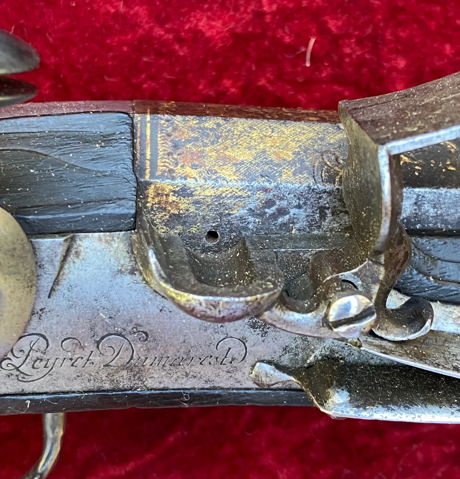 A Fantastic Revolutionary War Period Cased Pair of French Silver Mounted "Birds Head" Flintlock Pistols by PEYRET - DUMAREST - Image 13