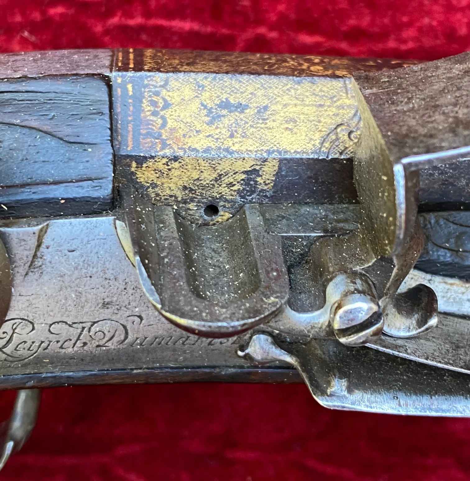 A Fantastic Revolutionary War Period Cased Pair of French Silver Mounted "Birds Head" Flintlock Pistols by PEYRET - DUMAREST - Image 14