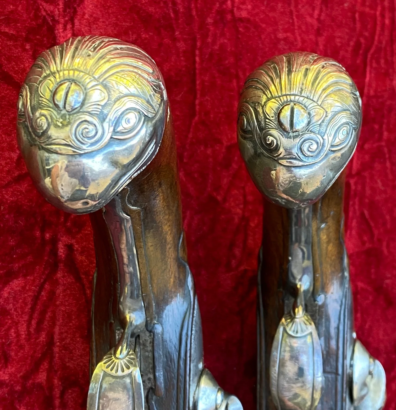 A Fantastic Revolutionary War Period Cased Pair of French Silver Mounted "Birds Head" Flintlock Pistols by PEYRET - DUMAREST - Image 17