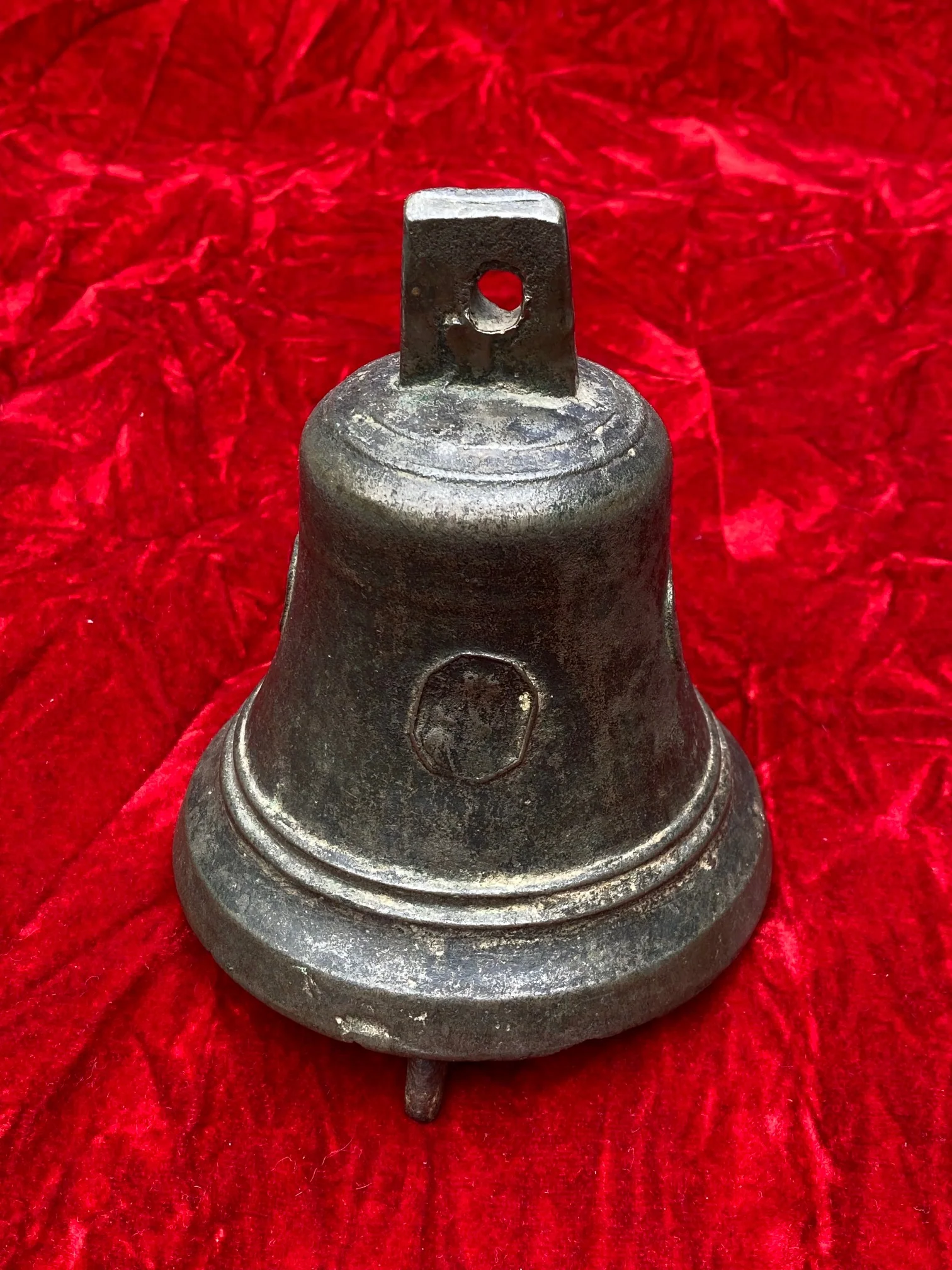 A Very Interesting & RARE Antique 17th-18th Century European Bronze Bell - Image 9