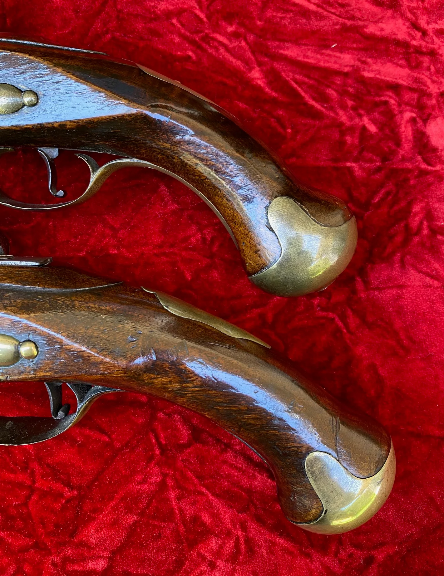 A Wonderful PAIR of French & Indian War - American Revolutionary War Period British Military Heavy Dragoon Style Merchant Marine, Militia or Volunteer Regiment Flintlock Pistol, R WATKIN, LONDON - Image 14