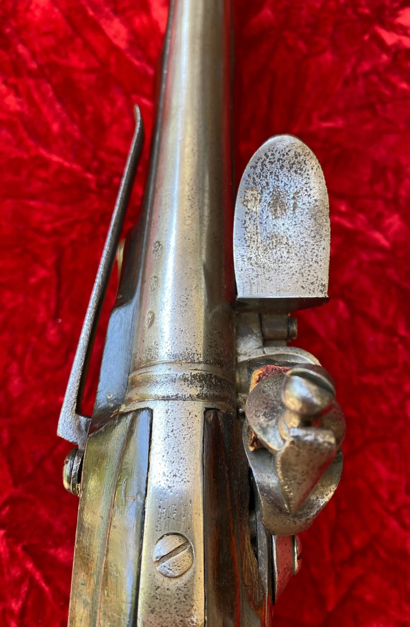 A Wonderful PAIR of French & Indian War - American Revolutionary War Period British Military Heavy Dragoon Style Merchant Marine, Militia or Volunteer Regiment Flintlock Pistol, R WATKIN, LONDON - Image 22