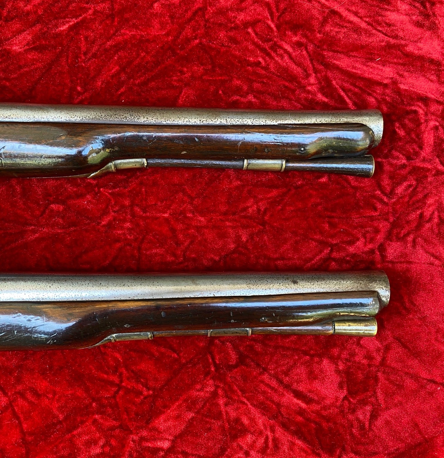 A Wonderful PAIR of French & Indian War - American Revolutionary War Period British Military Heavy Dragoon Style Merchant Marine, Militia or Volunteer Regiment Flintlock Pistol, R WATKIN, LONDON - Image 9