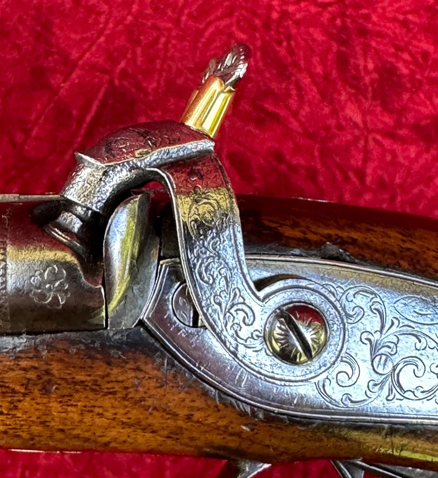 A Good (Restored) English Side-by-Side Double-Barrel Percussion Pistol by, MANNING, TIVERTON, England - Image 14