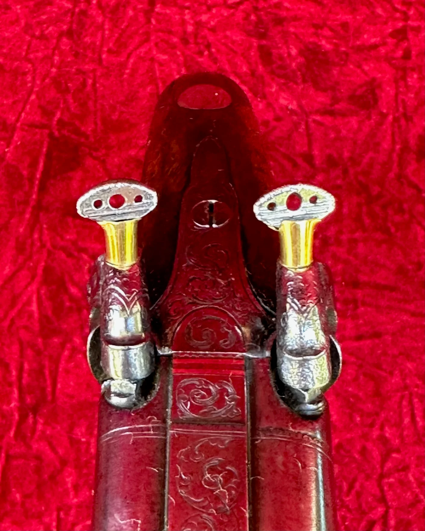 A Good (Restored) English Side-by-Side Double-Barrel Percussion Pistol by, MANNING, TIVERTON, England - Image 15
