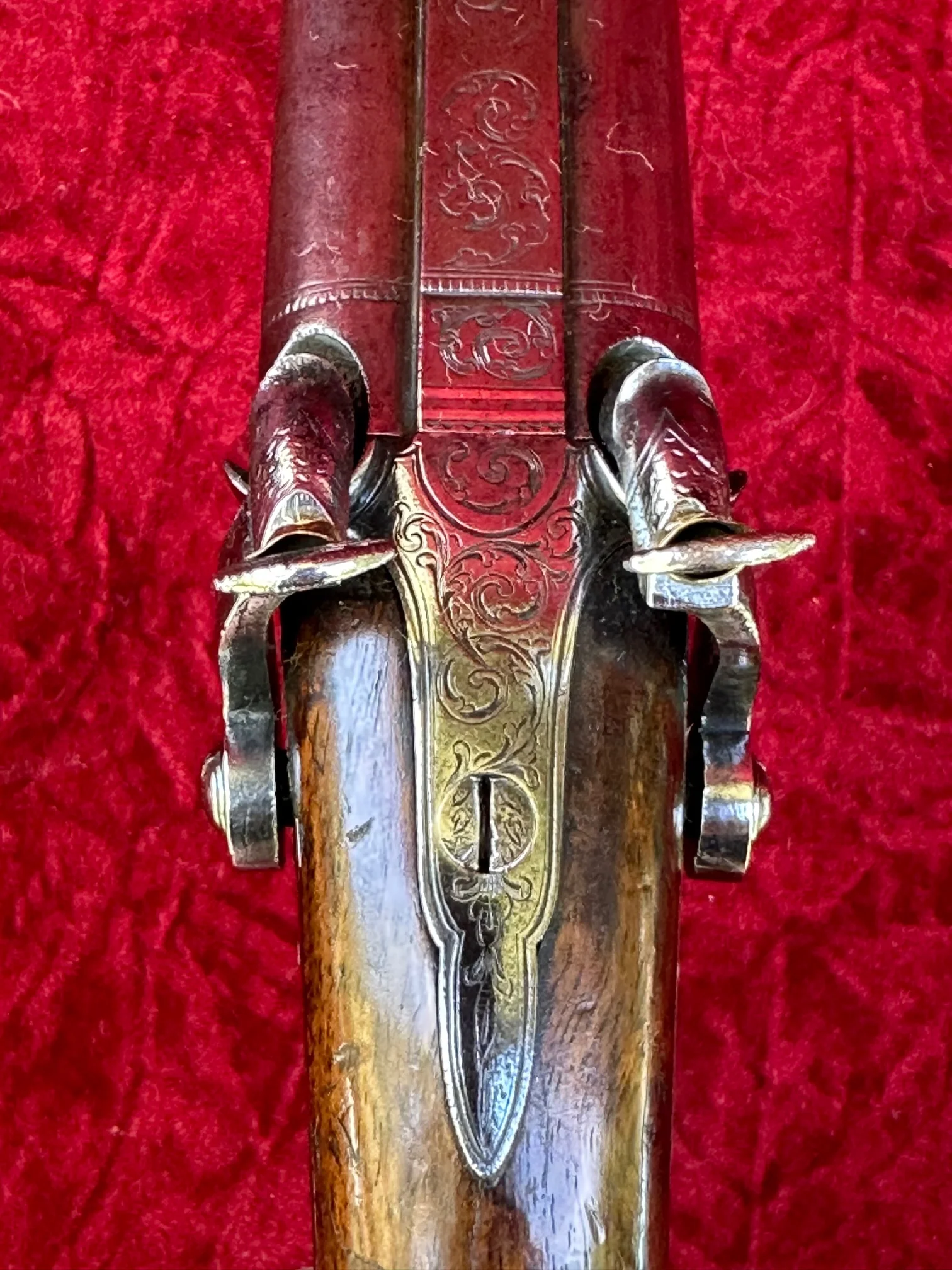 A Good (Restored) English Side-by-Side Double-Barrel Percussion Pistol by, MANNING, TIVERTON, England - Image 17