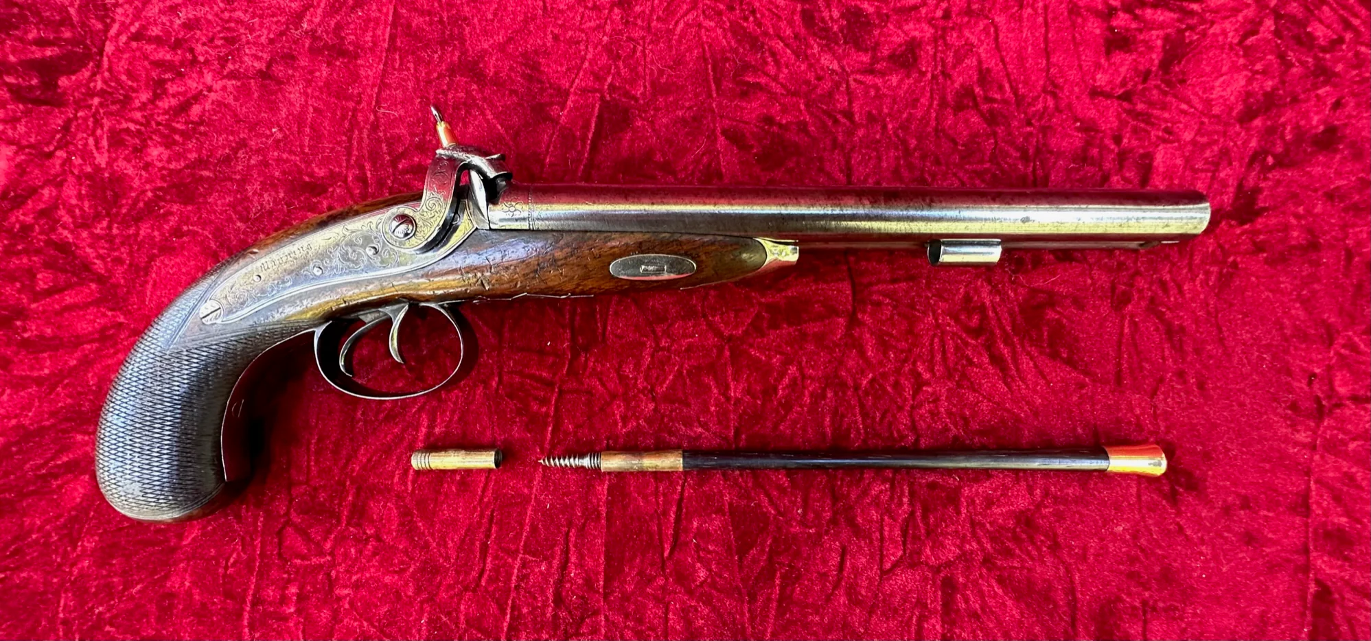 A Good (Restored) English Side-by-Side Double-Barrel Percussion Pistol by, MANNING, TIVERTON, England - Image 21