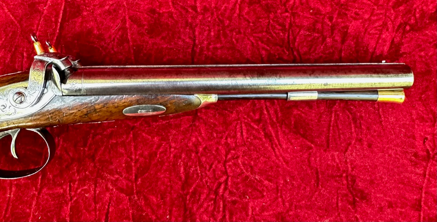 A Good (Restored) English Side-by-Side Double-Barrel Percussion Pistol by, MANNING, TIVERTON, England - Image 3