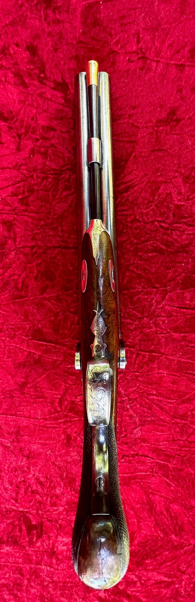 A Good (Restored) English Side-by-Side Double-Barrel Percussion Pistol by, MANNING, TIVERTON, England - Image 5