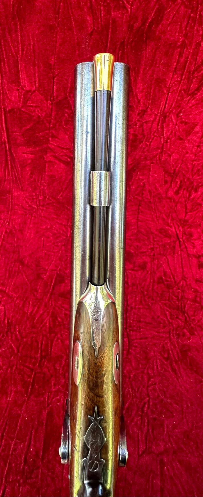 A Good (Restored) English Side-by-Side Double-Barrel Percussion Pistol by, MANNING, TIVERTON, England - Image 6