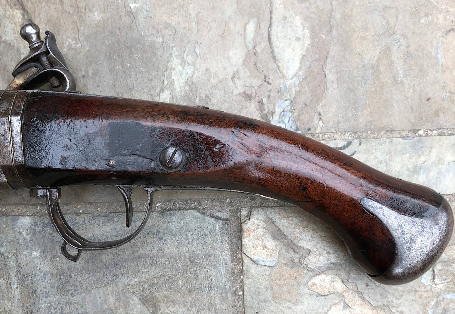 A Rare Large Antique Dutch Flintlock Wender Holster Pistol - Image 13