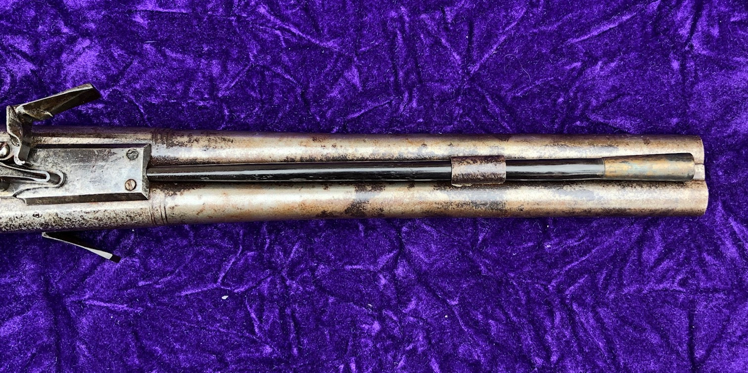 A Rare Large Antique Dutch Flintlock Wender Holster Pistol - Image 18