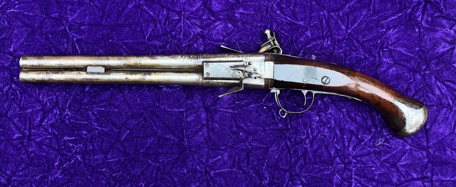 A Rare Large Antique Dutch Flintlock Wender Holster Pistol - Image 19