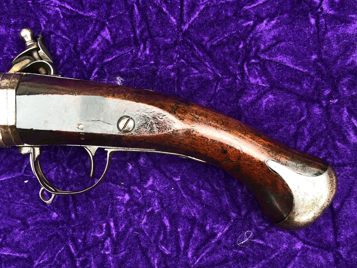 A Rare Large Antique Dutch Flintlock Wender Holster Pistol - Image 20