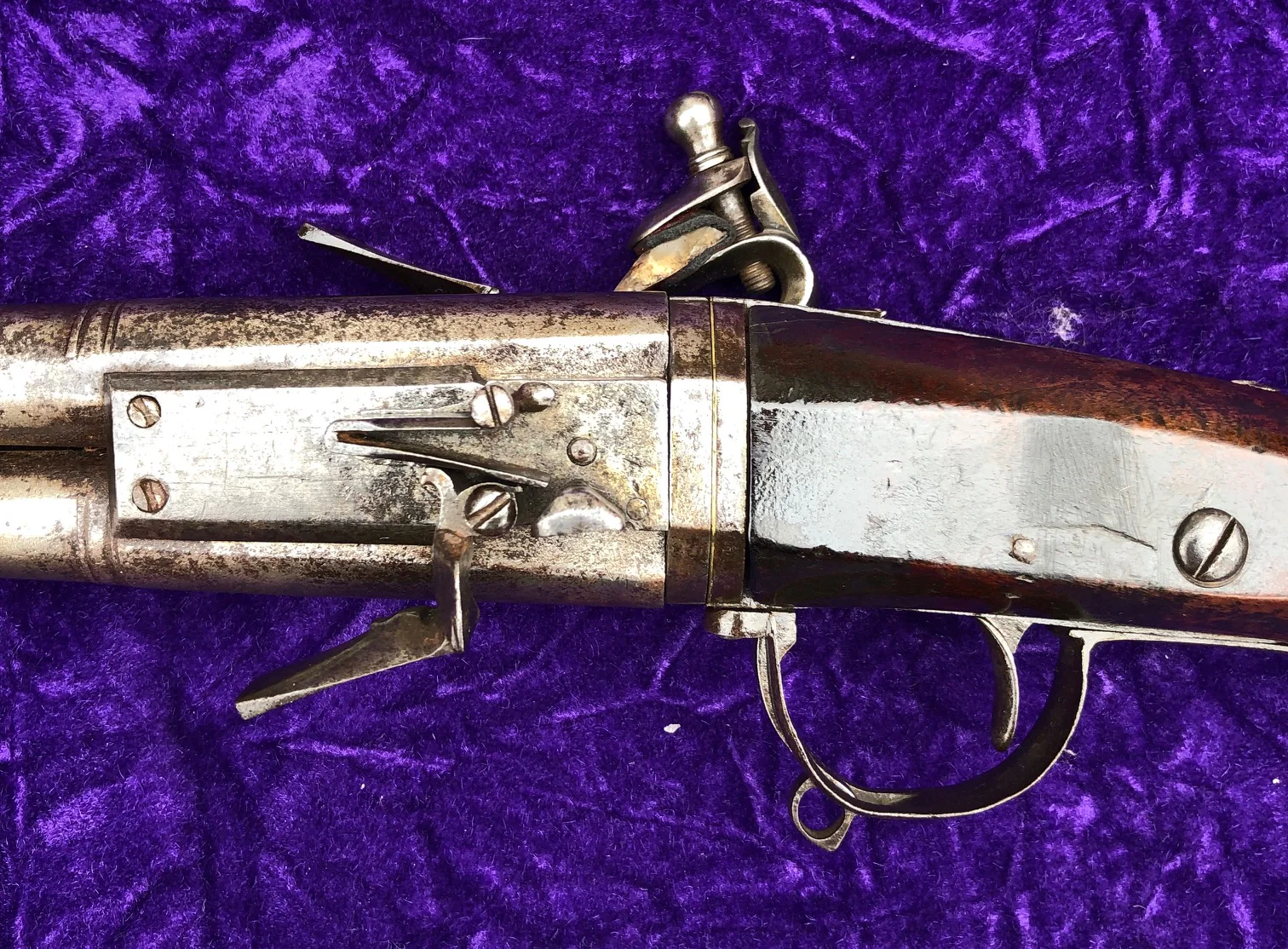 A Rare Large Antique Dutch Flintlock Wender Holster Pistol - Image 21