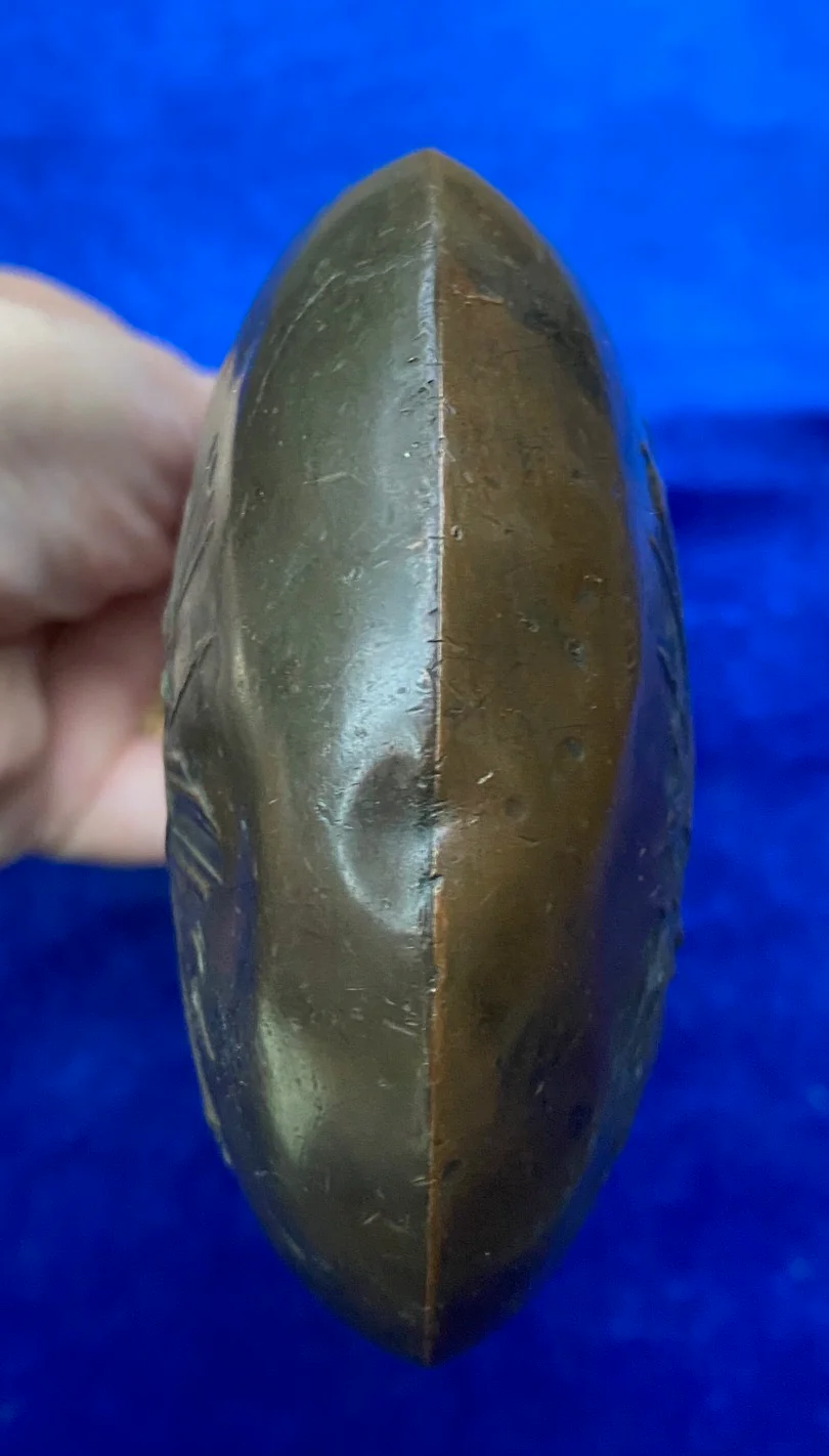 Pre Civil War U.S. Military PEACE Powder Flask - Image 5