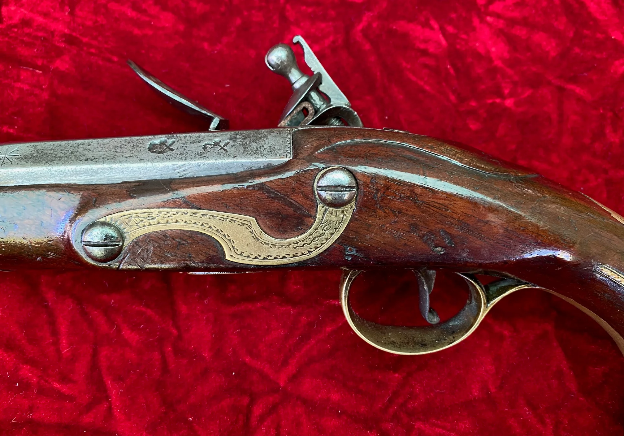 American Revolutionary War Period English Flintlock Officer's / Militia Pistol by BATE, LONDON - Image 10