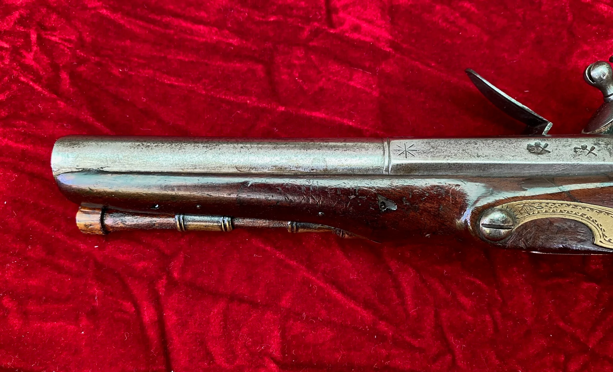 American Revolutionary War Period English Flintlock Officer's / Militia Pistol by BATE, LONDON - Image 12