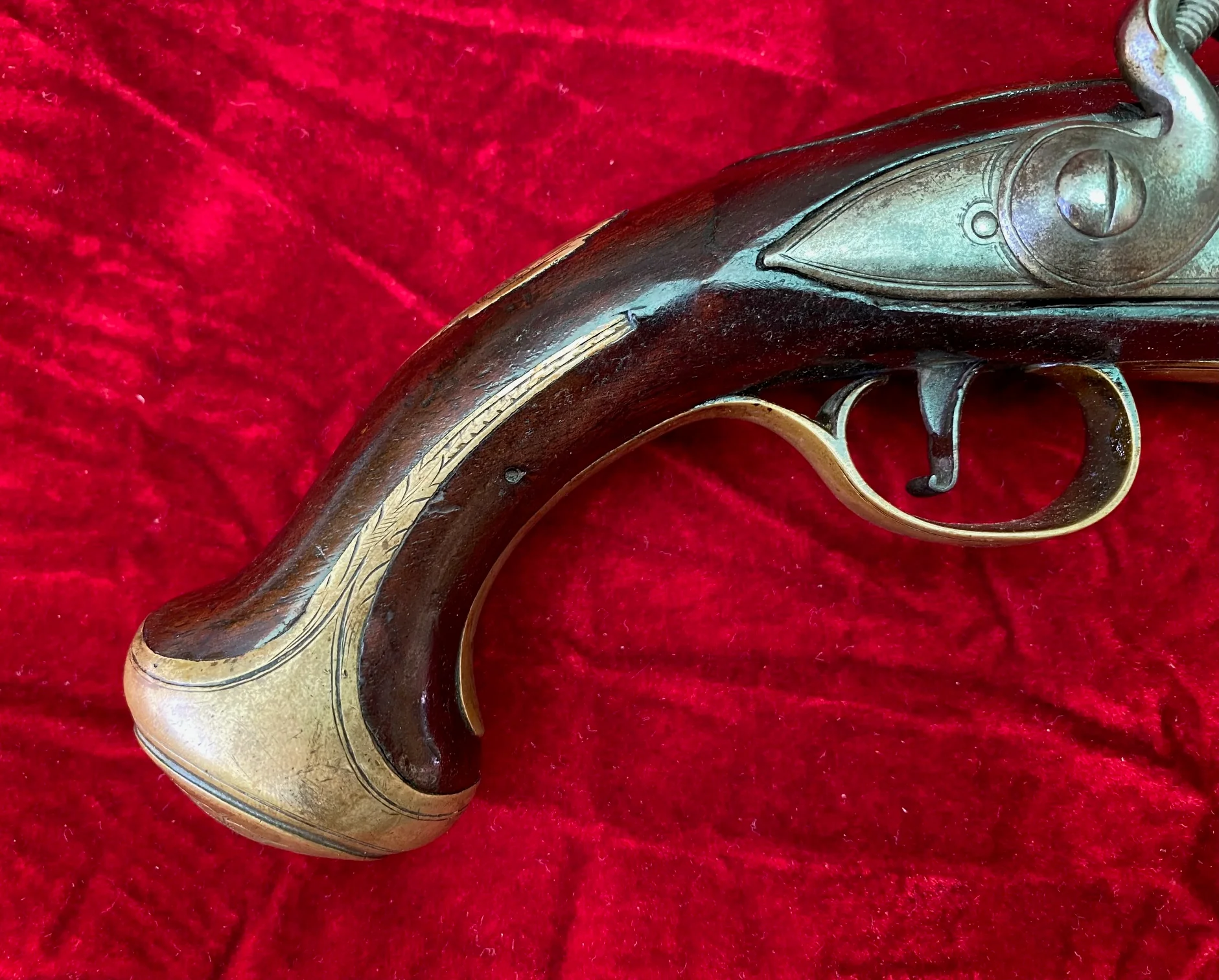 American Revolutionary War Period English Flintlock Officer's / Militia Pistol by BATE, LONDON - Image 2