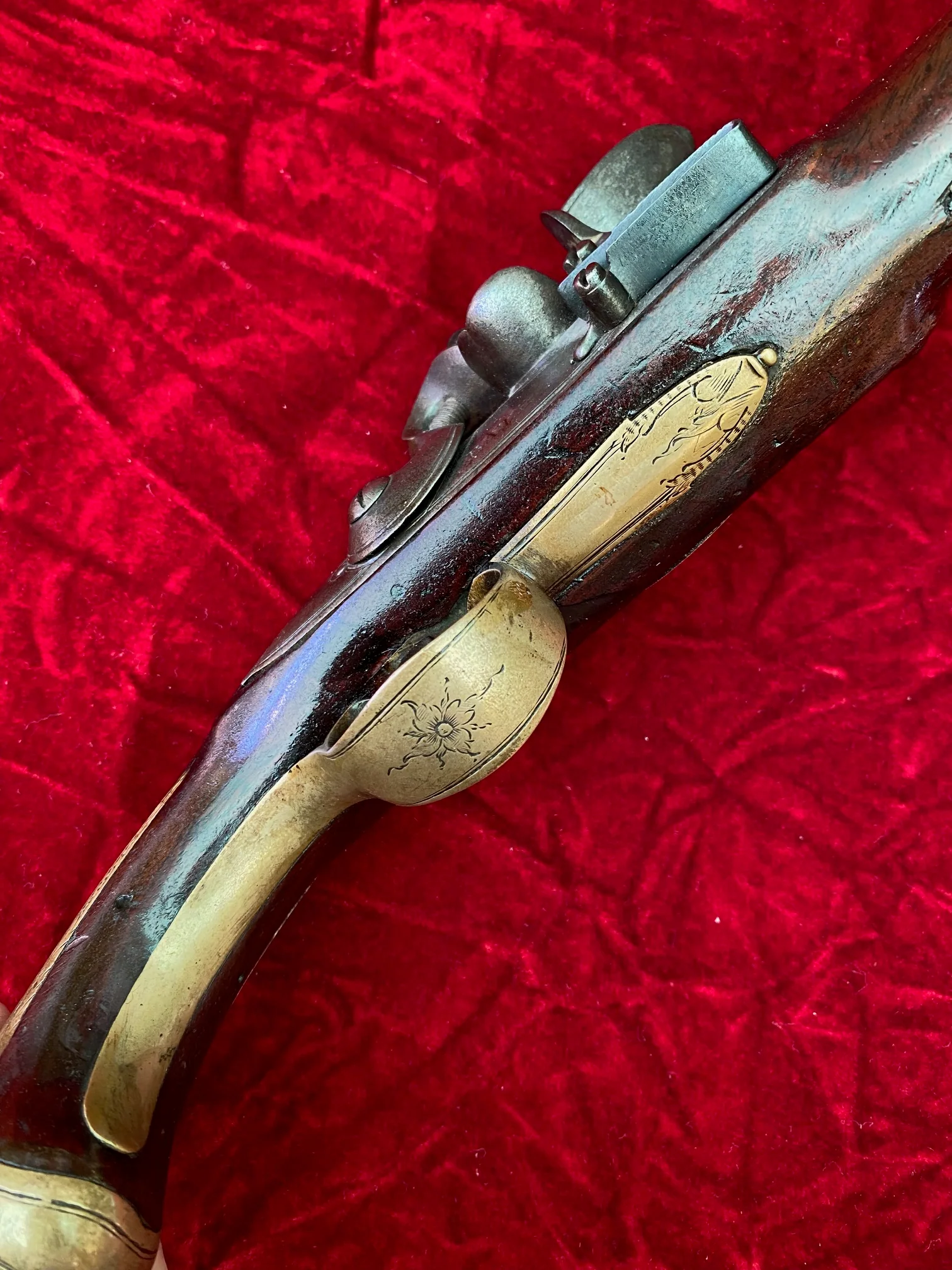 American Revolutionary War Period English Flintlock Officer's / Militia Pistol by BATE, LONDON - Image 5