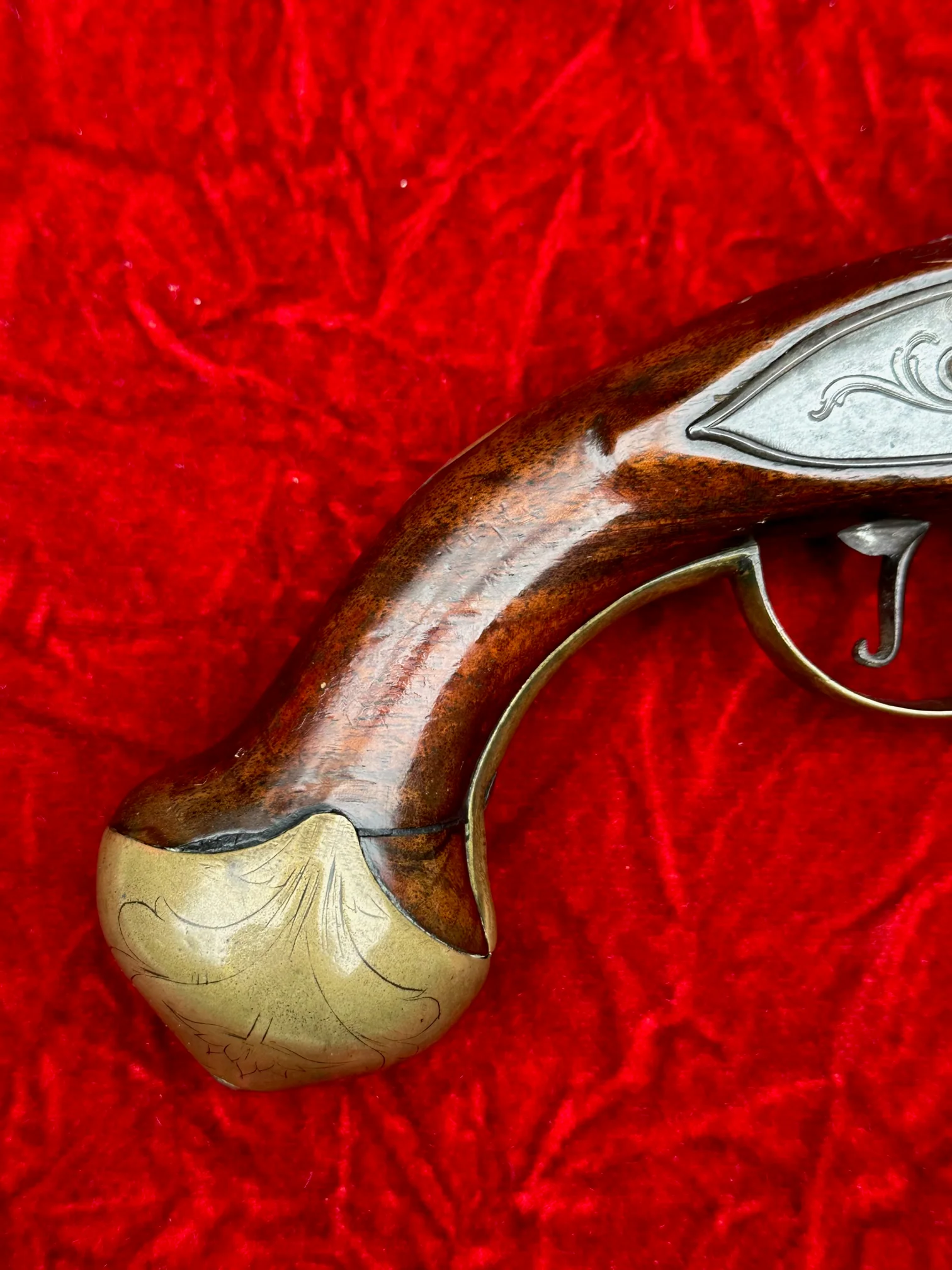 A Rare & Fantastic Large English Queen Anne Period Flintlock Holster Pistol - Image 4