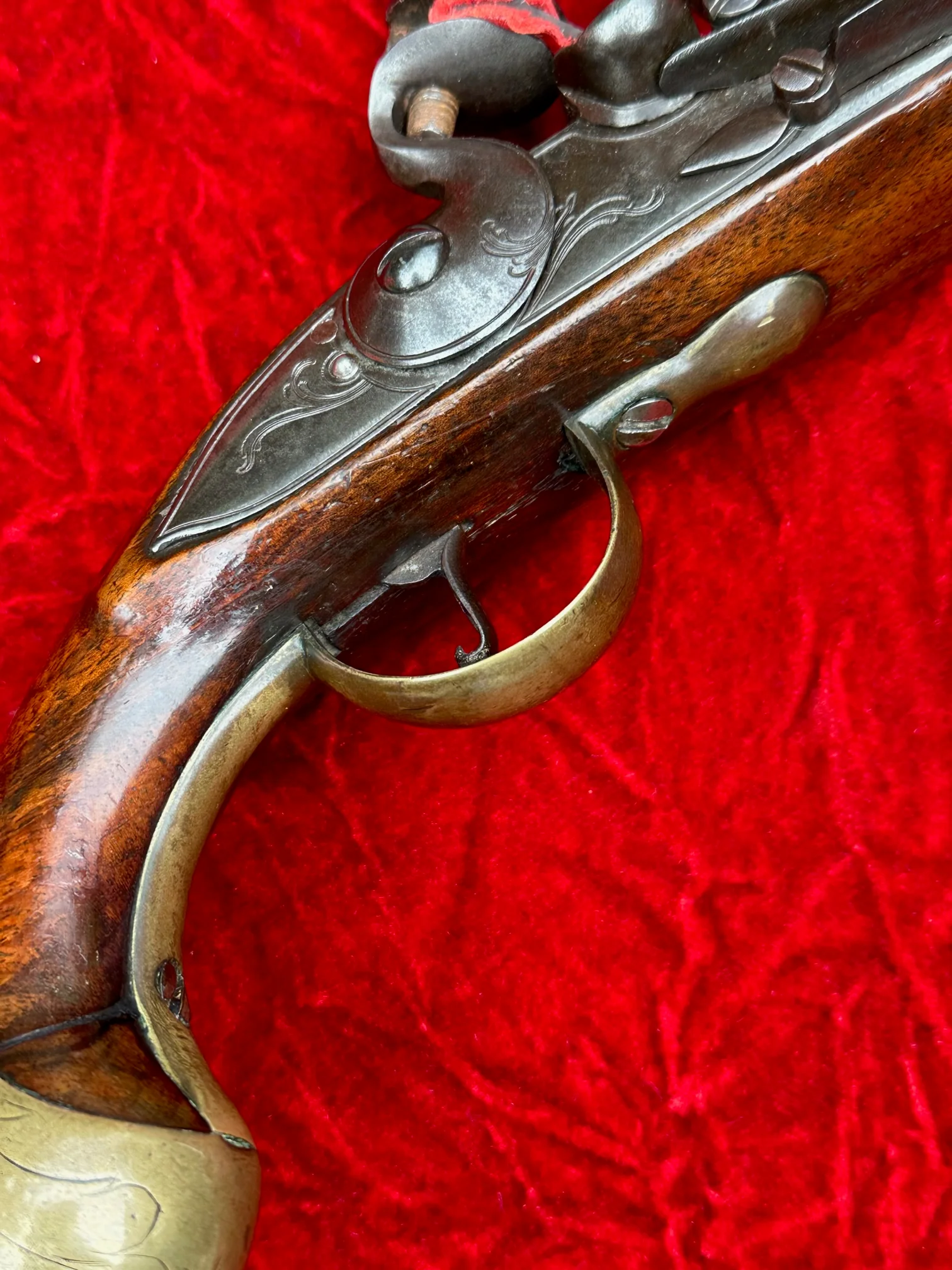 A Rare & Fantastic Large English Queen Anne Period Flintlock Holster Pistol - Image 7