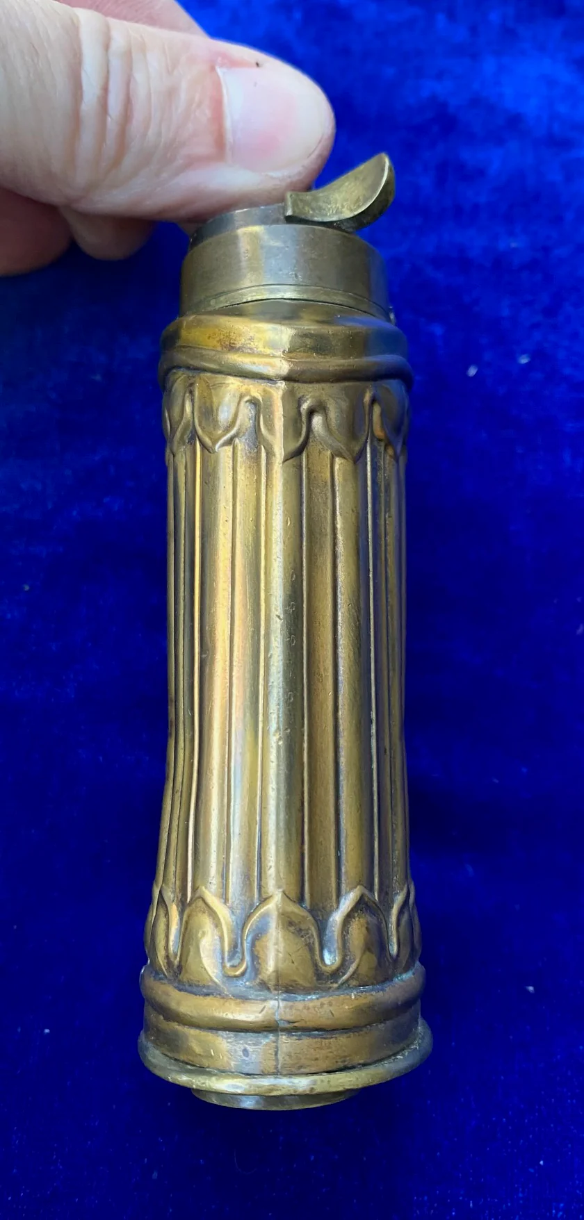 A Scarce Pistol Size 3-Way Powder Flask - Image 4