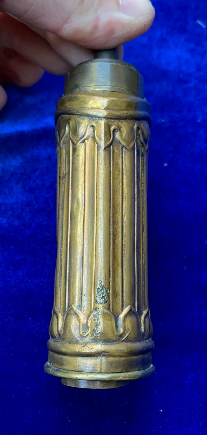 A Scarce Pistol Size 3-Way Powder Flask - Image 7