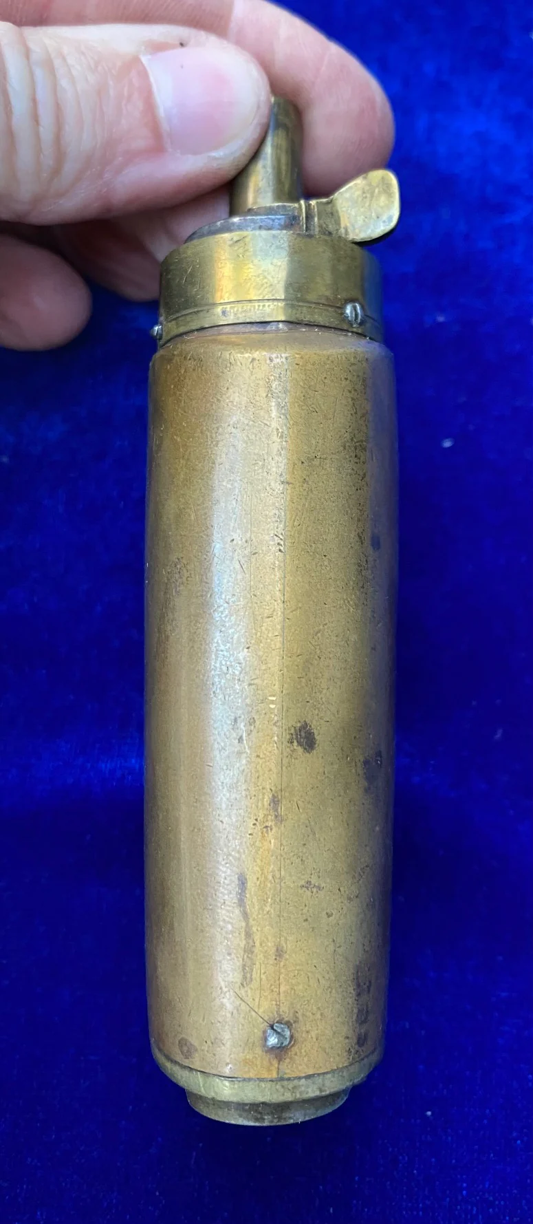 A Scarce Pistol Size 3-Way Powder Flask - Image 4