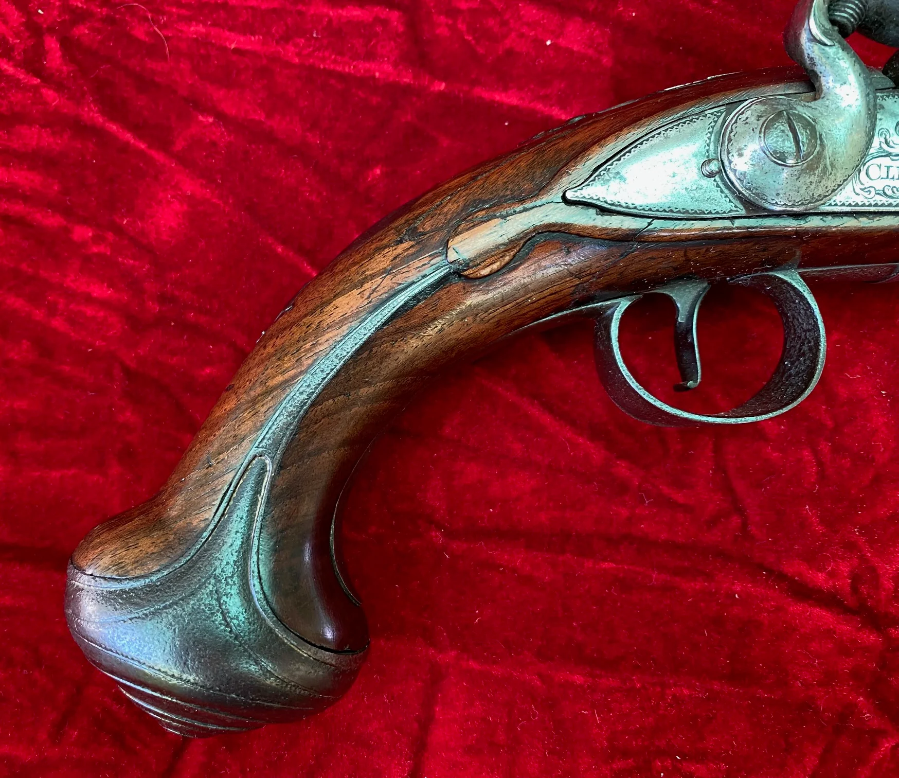 A Wonderful PAIR of English Flintlock Pistols of the American Revolutionary War Period by CLEMMES & BARBAR - Image 10