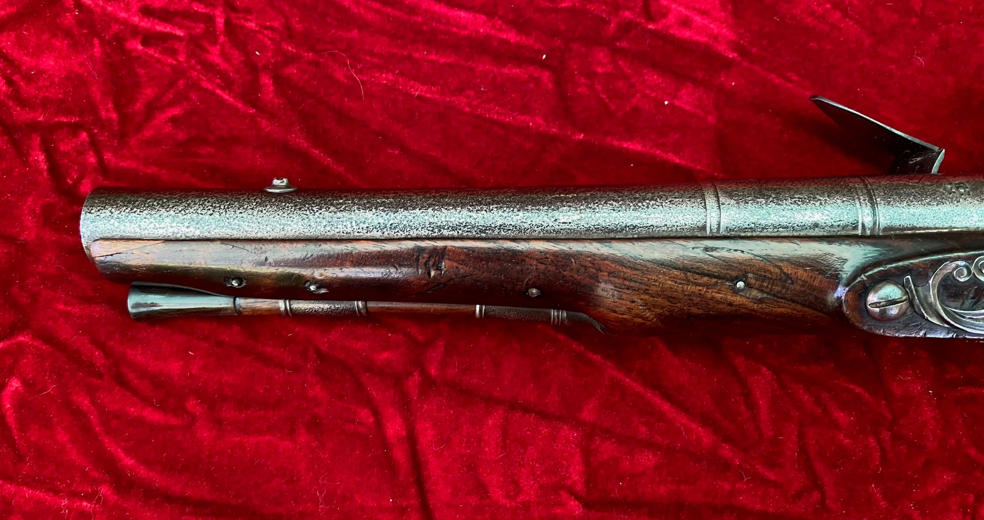 A Wonderful PAIR of English Flintlock Pistols of the American Revolutionary War Period by CLEMMES & BARBAR - Image 11