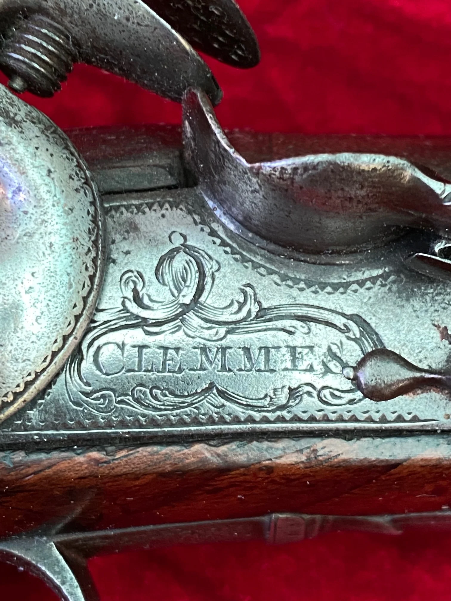 A Wonderful PAIR of English Flintlock Pistols of the American Revolutionary War Period by CLEMMES & BARBAR - Image 12