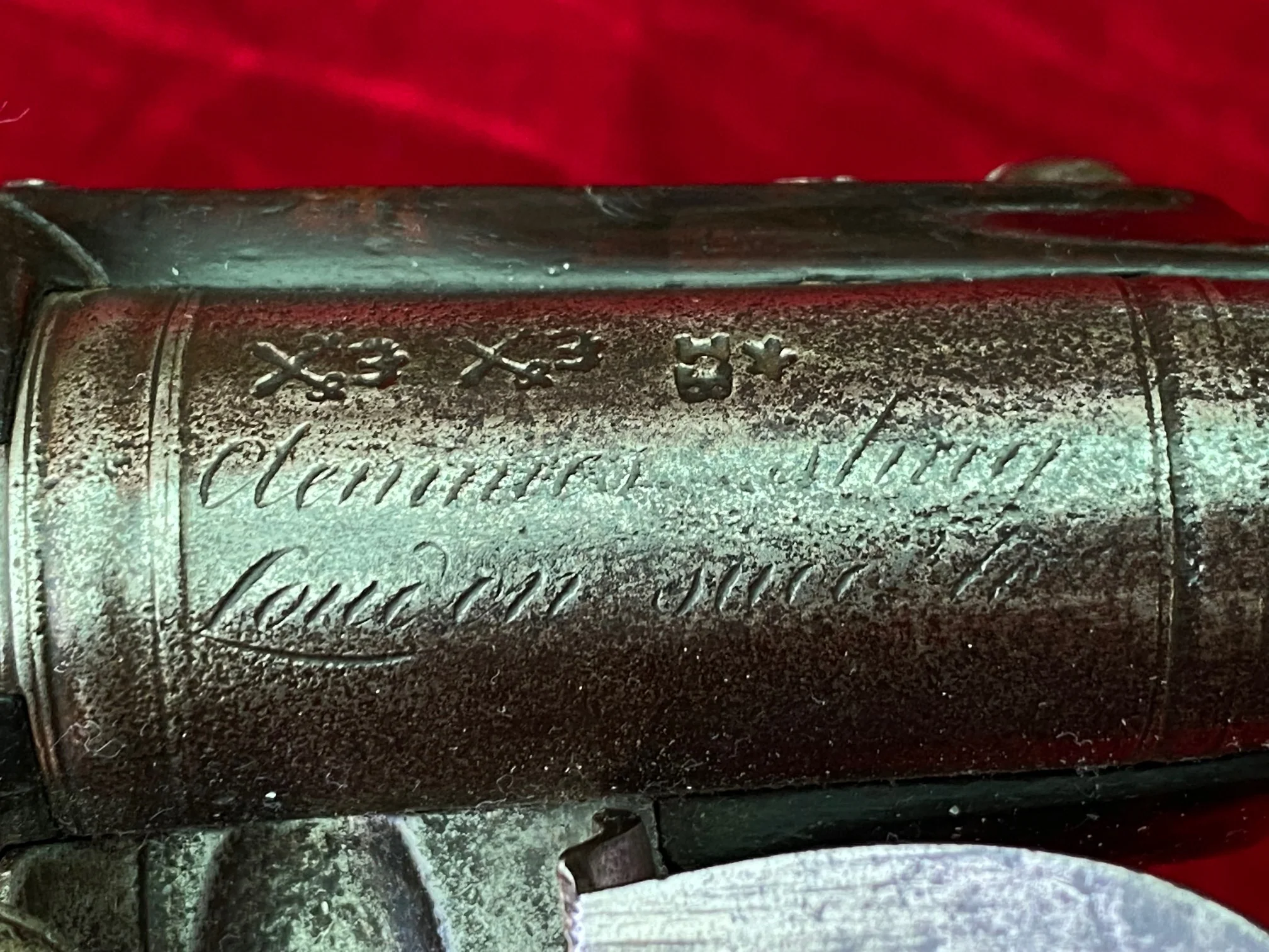 A Wonderful PAIR of English Flintlock Pistols of the American Revolutionary War Period by CLEMMES & BARBAR - Image 15