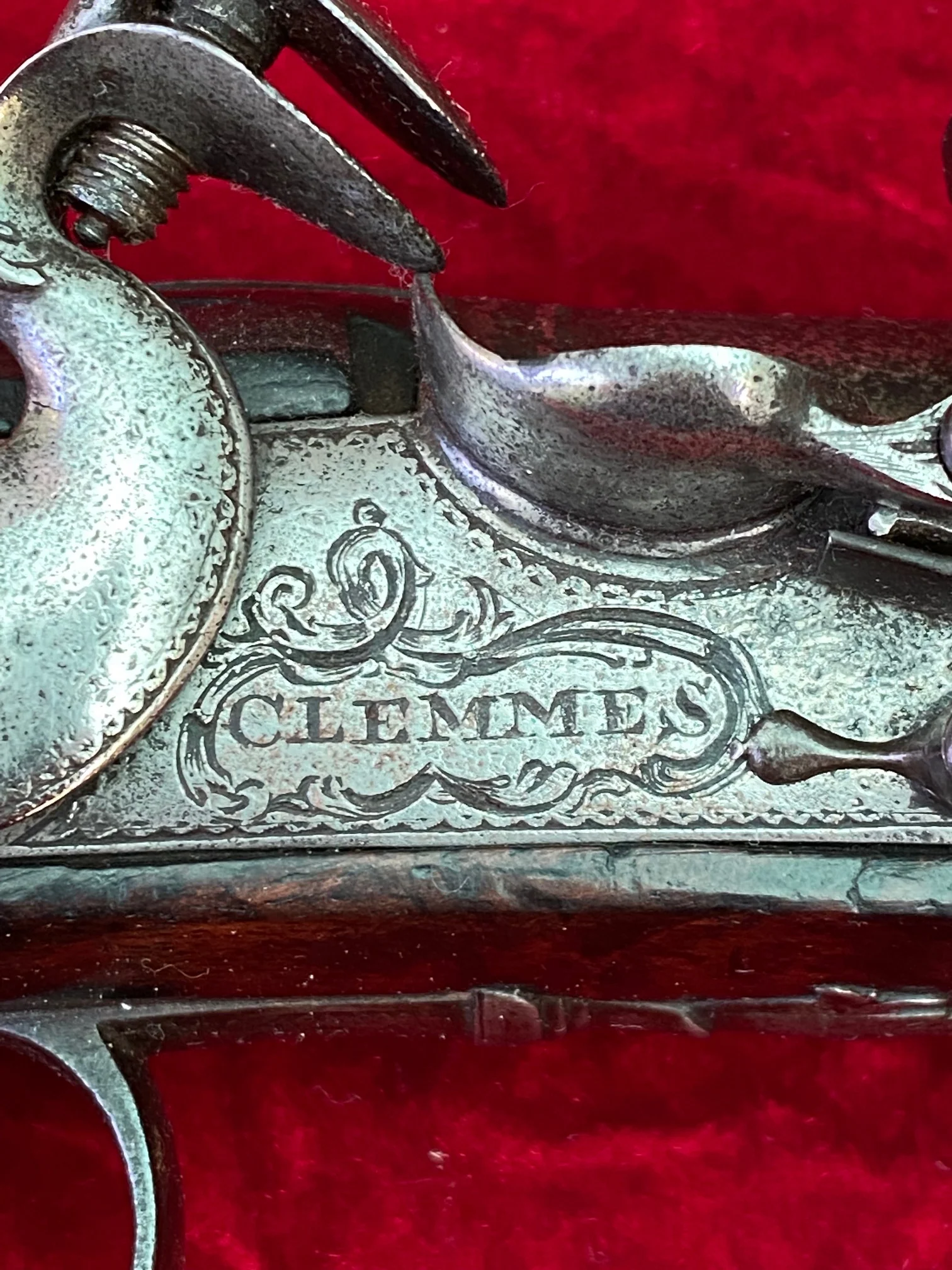 A Wonderful PAIR of English Flintlock Pistols of the American Revolutionary War Period by CLEMMES & BARBAR - Image 21