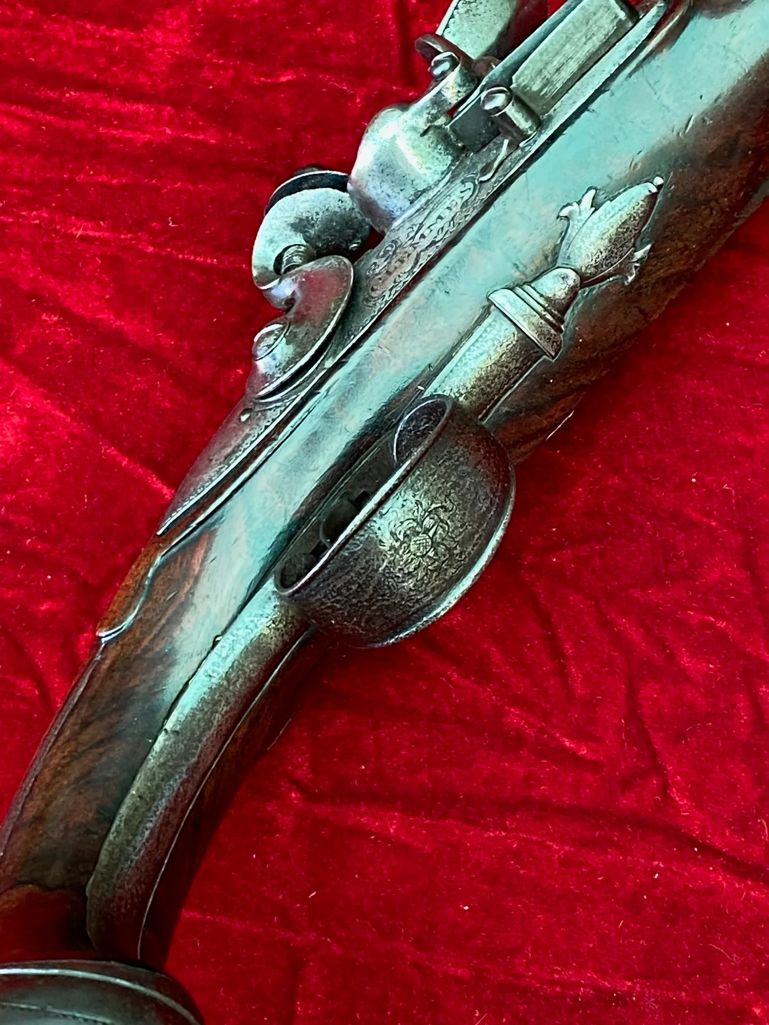 A Wonderful PAIR of English Flintlock Pistols of the American Revolutionary War Period by CLEMMES & BARBAR - Image 23