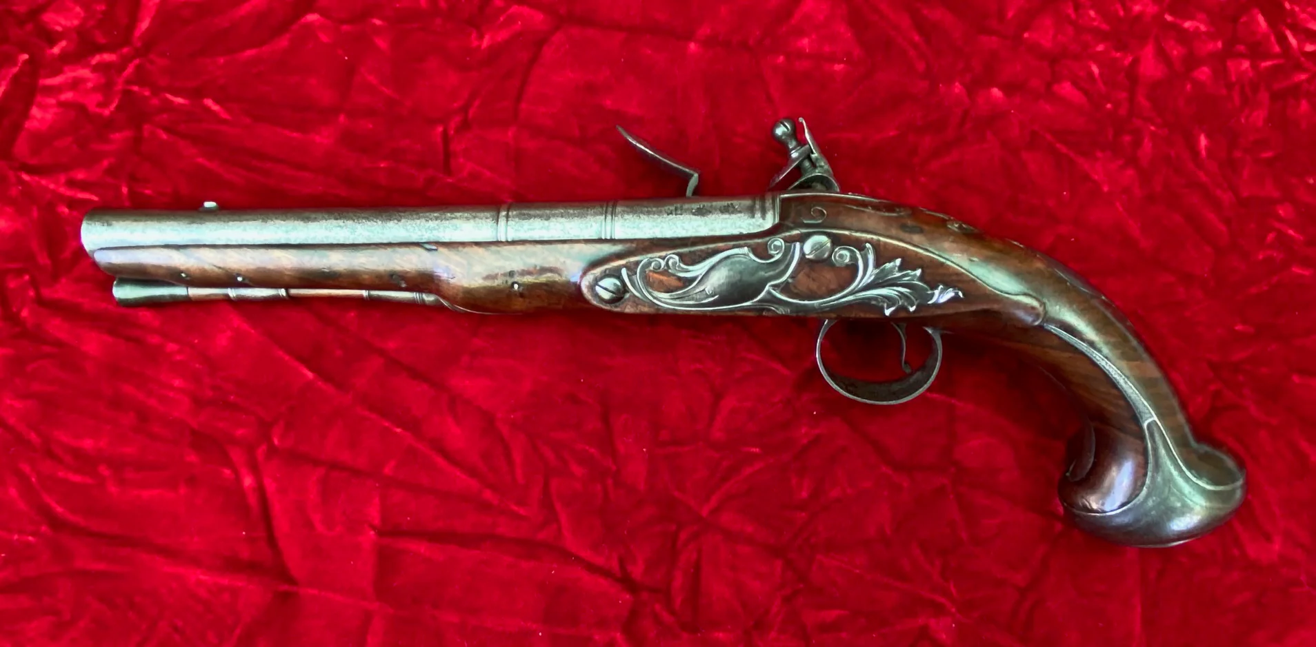 A Wonderful PAIR of English Flintlock Pistols of the American Revolutionary War Period by CLEMMES & BARBAR - Image 26