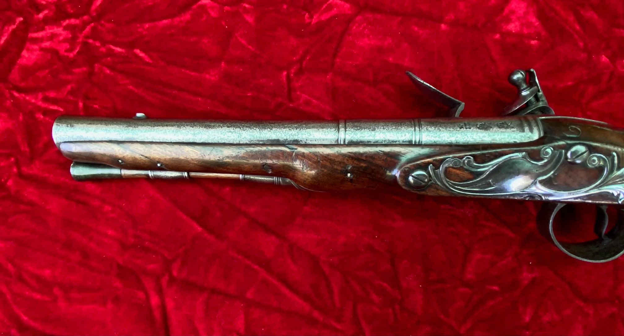 A Wonderful PAIR of English Flintlock Pistols of the American Revolutionary War Period by CLEMMES & BARBAR - Image 29