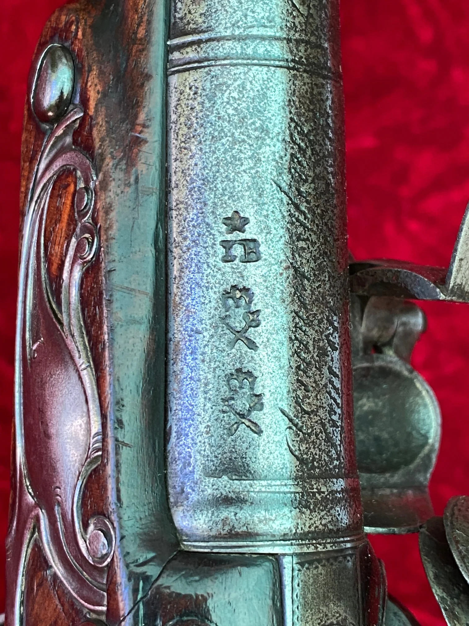 A Wonderful PAIR of English Flintlock Pistols of the American Revolutionary War Period by CLEMMES & BARBAR - Image 33