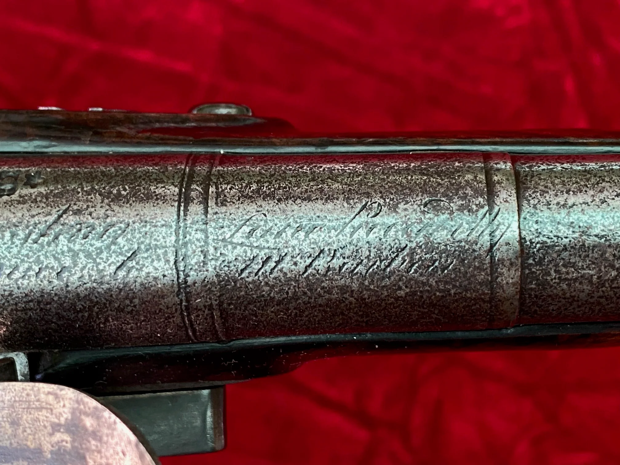 A Wonderful PAIR of English Flintlock Pistols of the American Revolutionary War Period by CLEMMES & BARBAR - Image 35
