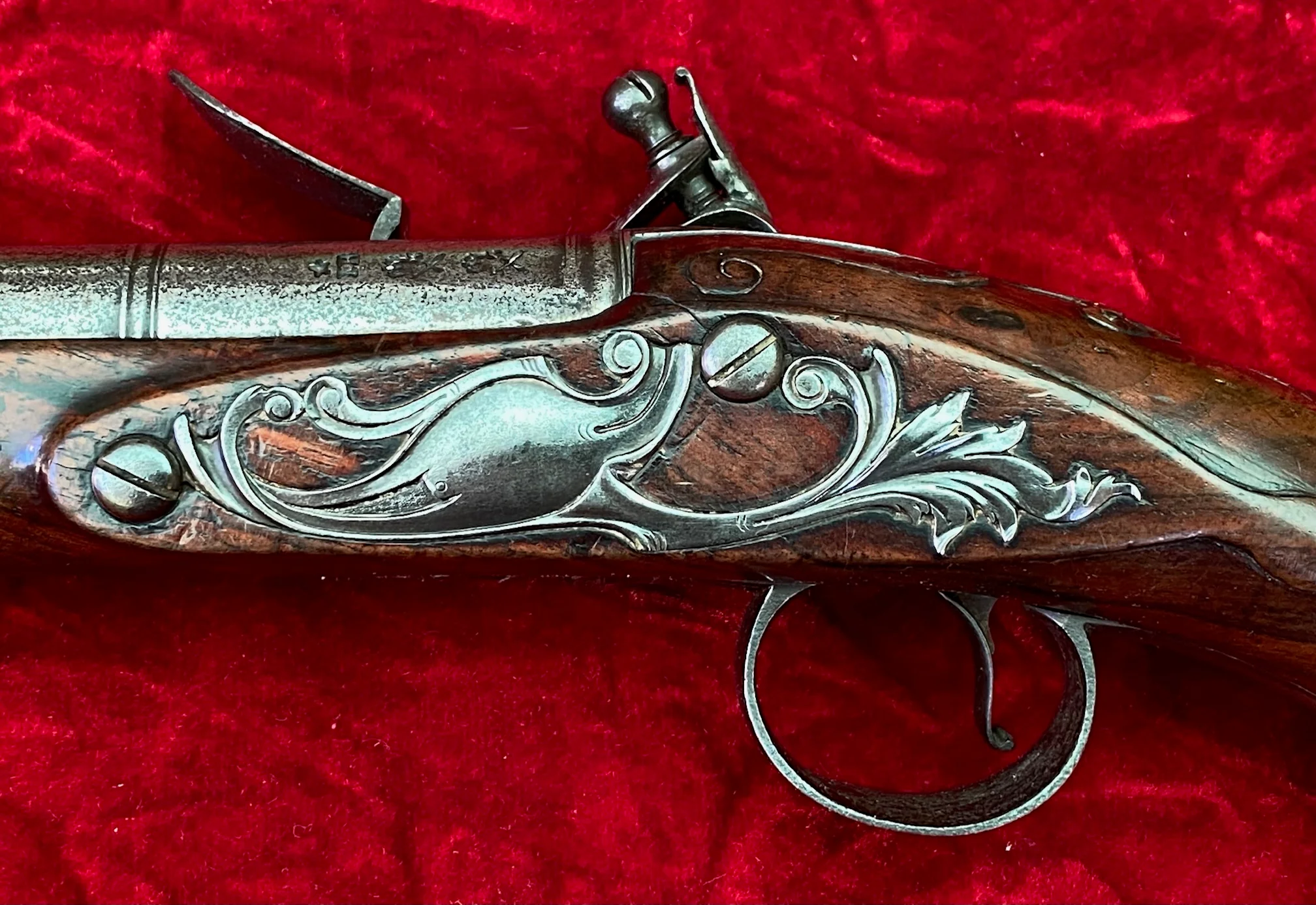 A Wonderful PAIR of English Flintlock Pistols of the American Revolutionary War Period by CLEMMES & BARBAR - Image 36