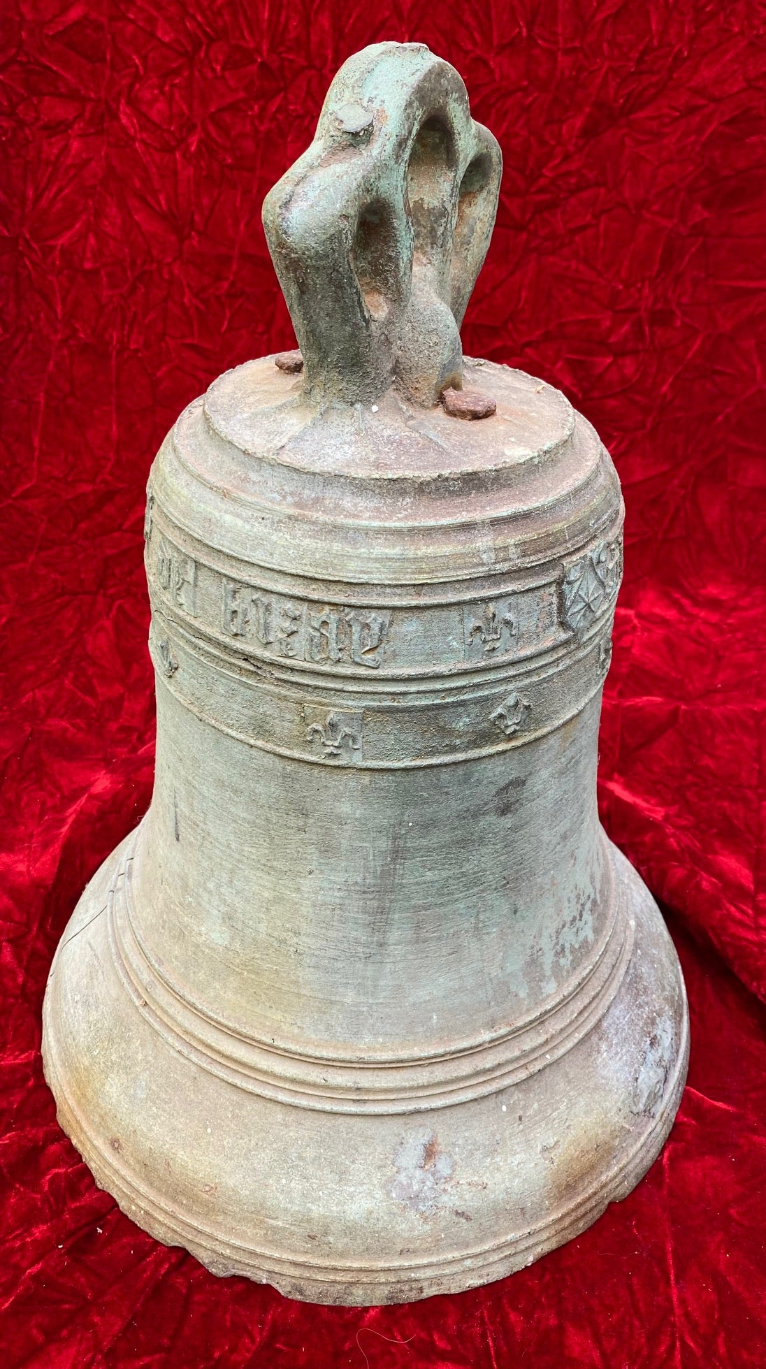 A Very Interesting & RARE Large Antique 17th-18th Century European Bronze Bell - Image 12