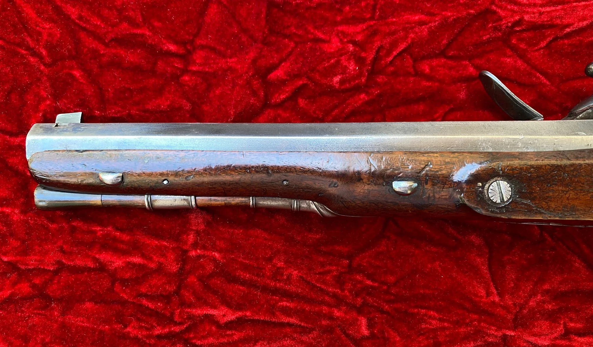 A Good English Flintlock Officer's or Gentleman's Flintlock Traveling or Dueling Pistol by BASS - Image 11