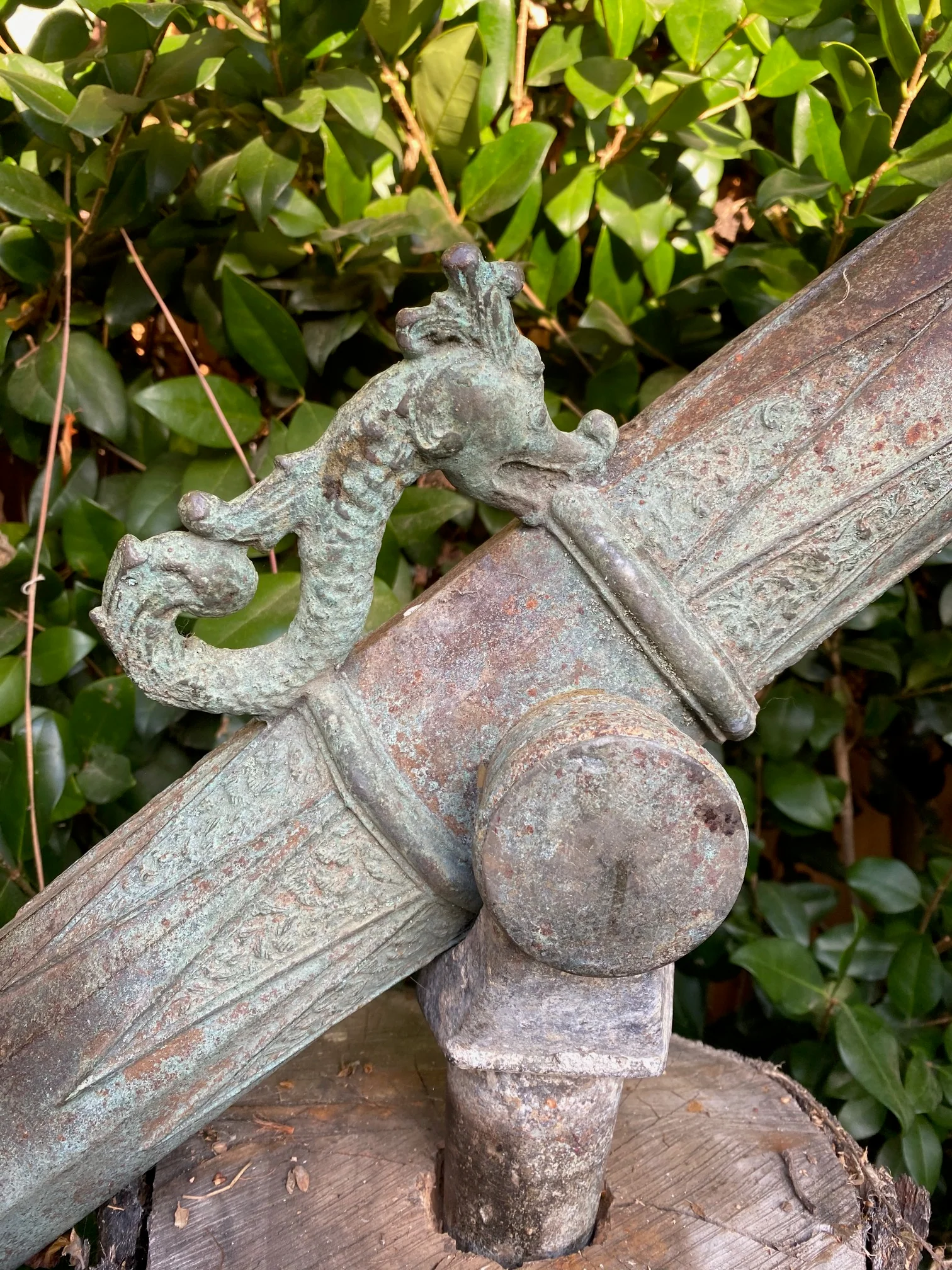 A Wonderful Large Antique Bronze LANTAKA Cannon - Image 7