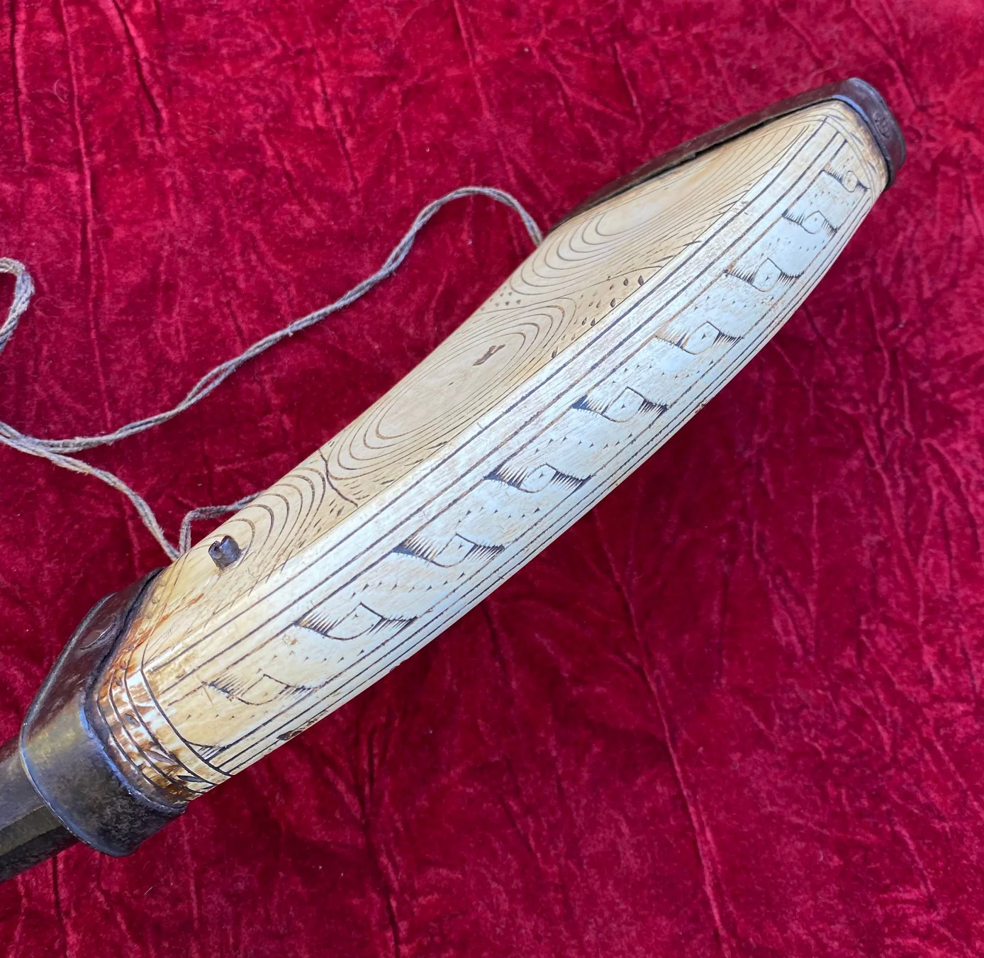 A Wonderful Antique 17th Century European Wheel-Lock Powder Flask - Image 11