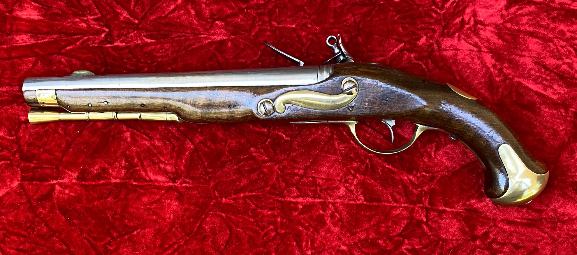 An Excellent Condition Antique Revolutionary War Period European Continental Military Flintlock Pistol - Image 7