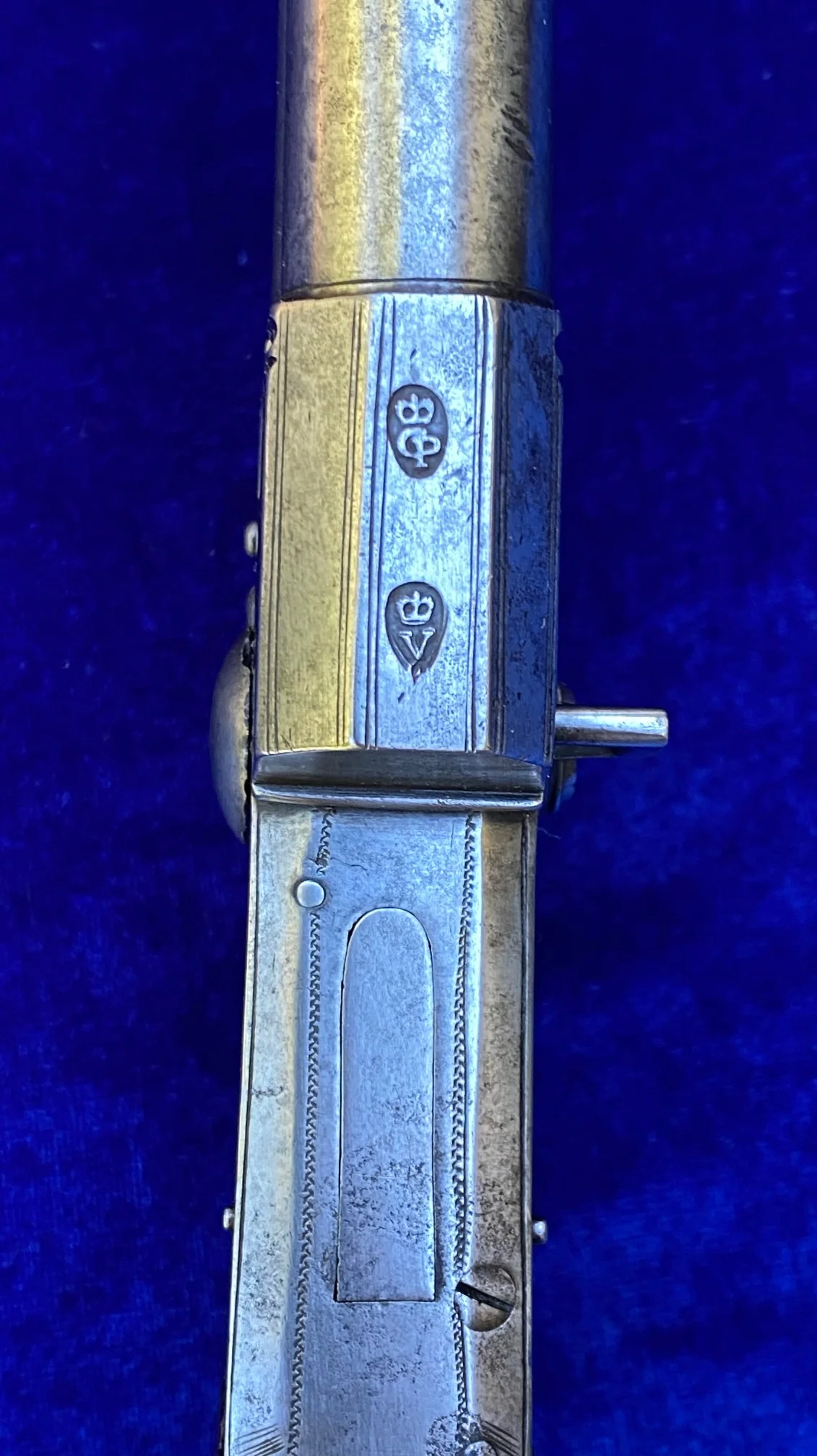 A Fantastic Cased Pair of English Silver Mounted Over & Under Double Barrel Tap-Action Box-Lock Flintlock Pistols by NICHOLSON, LONDON - Image 20