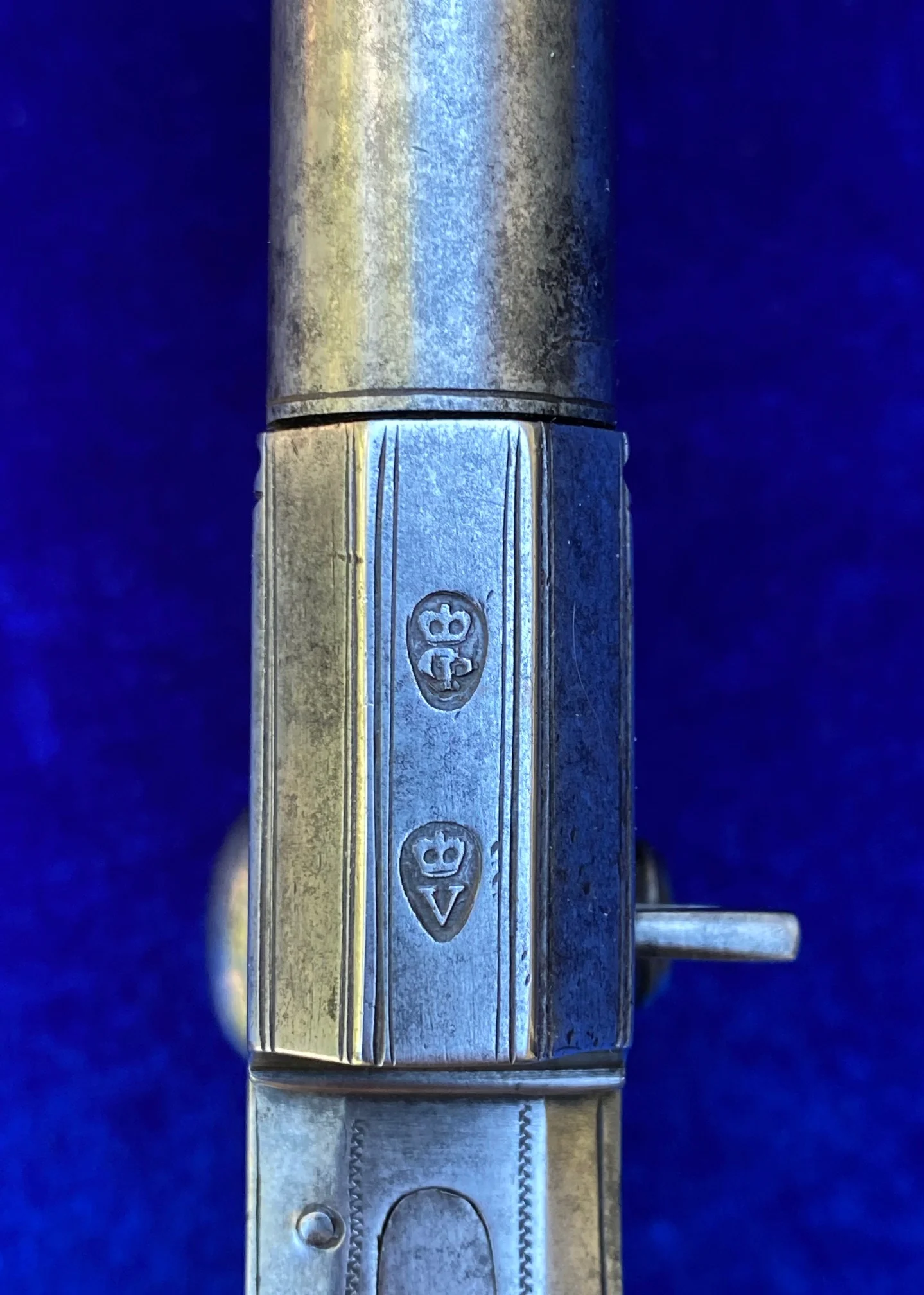 A Fantastic Cased Pair of English Silver Mounted Over & Under Double Barrel Tap-Action Box-Lock Flintlock Pistols by NICHOLSON, LONDON - Image 32