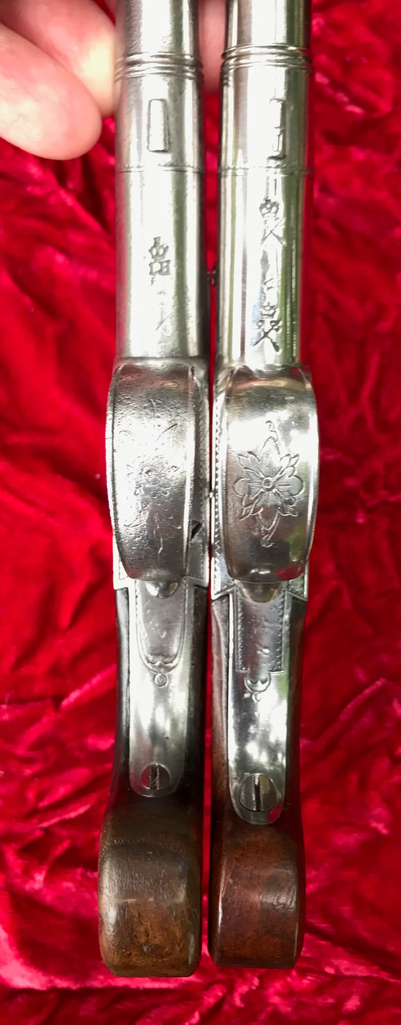 Wonderful Cased Pair of English Flintlock Box-Lock Pistol by HEYLIN, LONDON - Image 16