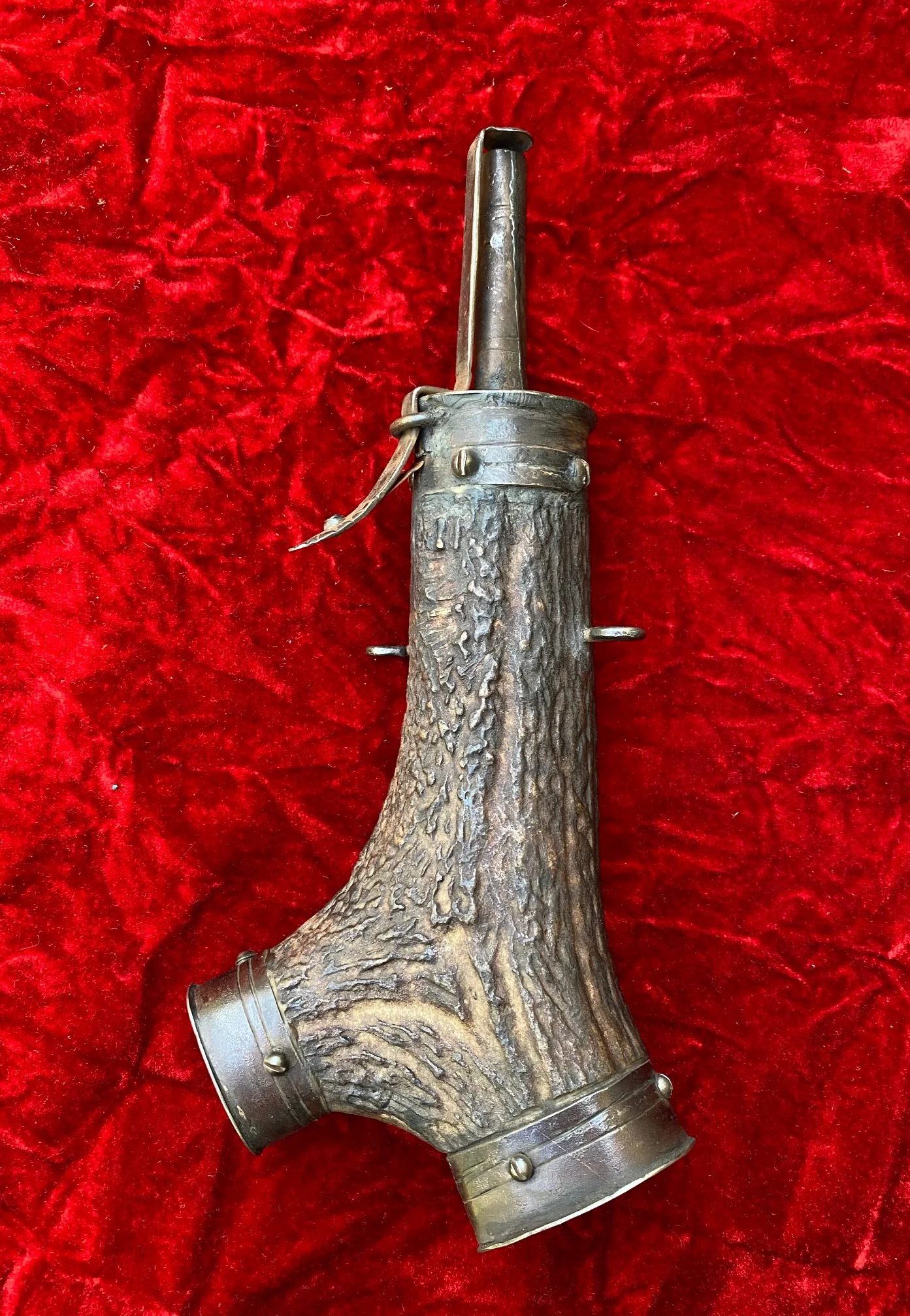 1579 Dated German/Austrian Wheellock Musketeer's Powder Flask - Image 3