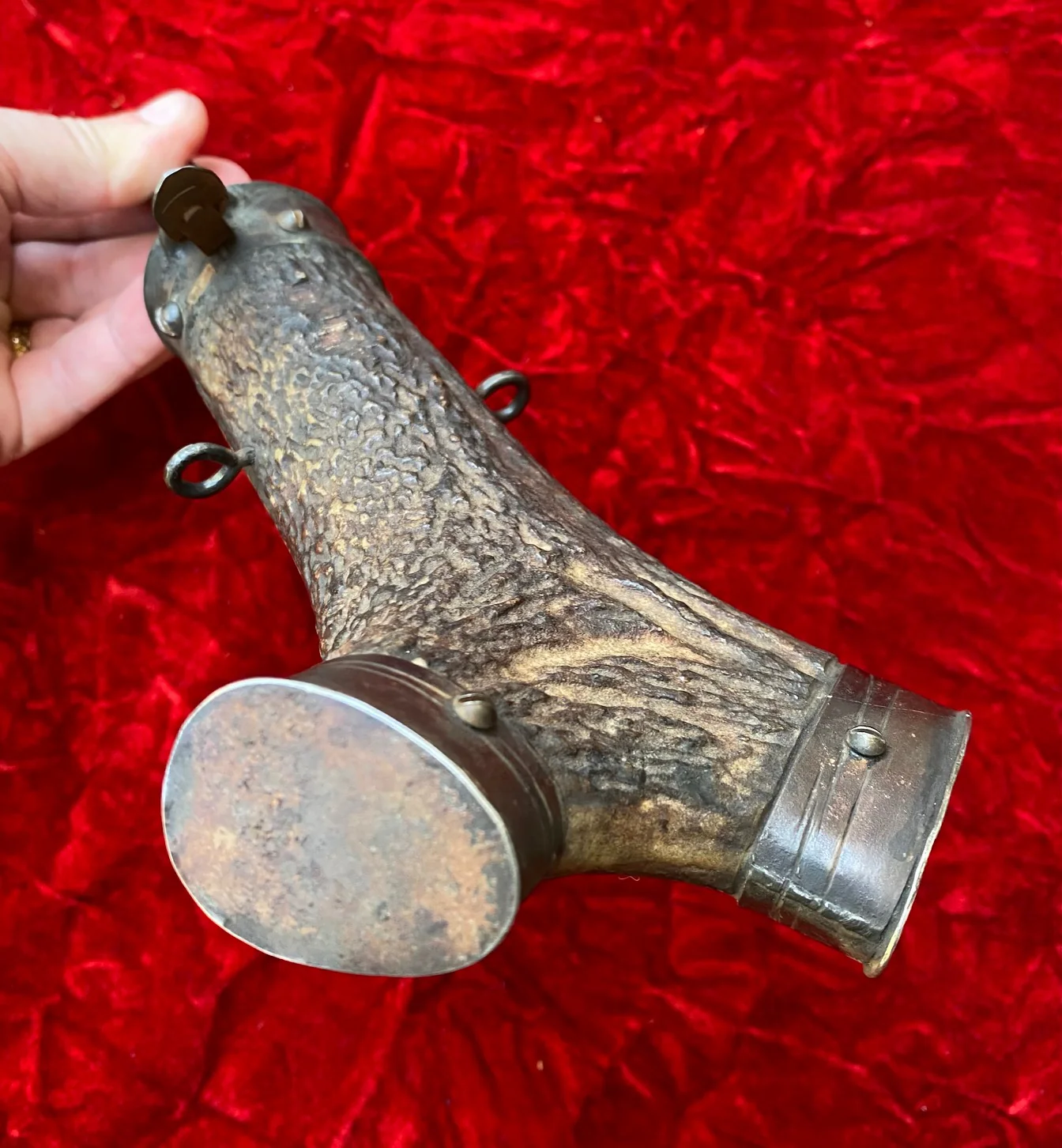 1579 Dated German/Austrian Wheellock Musketeer's Powder Flask - Image 6